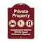 Signmission Designer Series-Private Property Unauthorized Vehicles Towed No Cars, 24" x 18", BU-1824-9914 A-DES-BU-1824-9914 - alternate 1